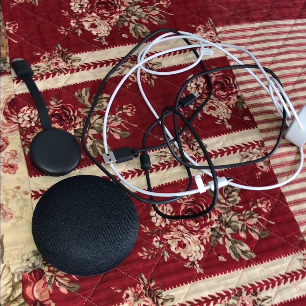 google home with all cords